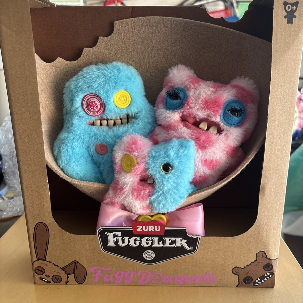 Fuggler - Fugg Bouquets - Dad, Mom, & Baby Plush 3-Pack (Sasquoosh, Stinkface, &